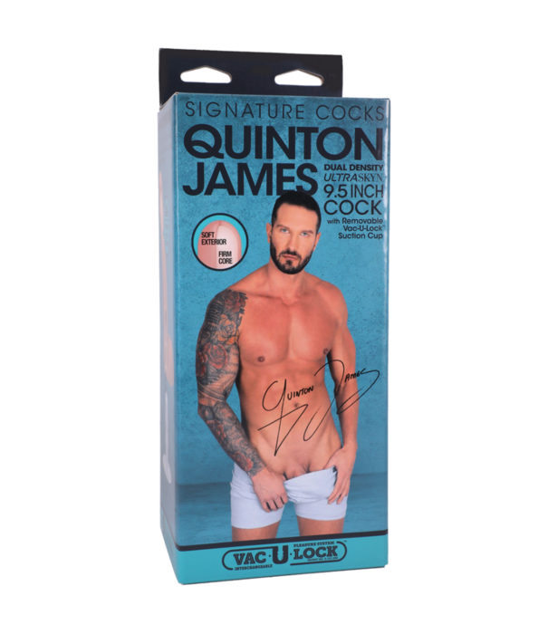 Doc Johnson Quinton James - Realistic ULTRASKYN Dildo - 9.5 / 24 cm