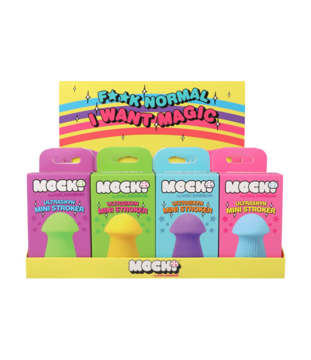 Doc Johnson Paddenstoel Stroker - Display met 12 ULTRASKYN Mini Strokers