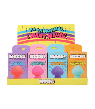 Paddenstoel Vibe - Display met 12 Oplaadbare Siliconen Vibrators