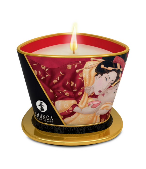Shunga Massagekaars - Aardbei Sprankelende Wijn - 5.7 oz / 170 ml