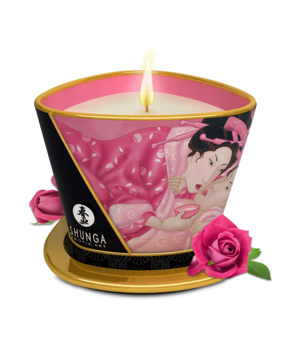 Shunga Massagekaars - Rozen - 5,7 oz / 170 ml