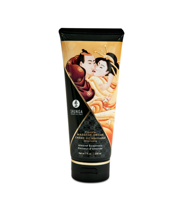 Shunga Kusbare Massagecrème - Amandelzoetheid - 7 floz / 200 ml