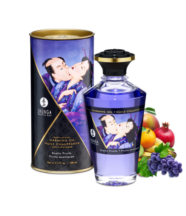 Shunga Aphrodisia Olie - Exotische Vruchten - 3,5 fl oz / 100 ml