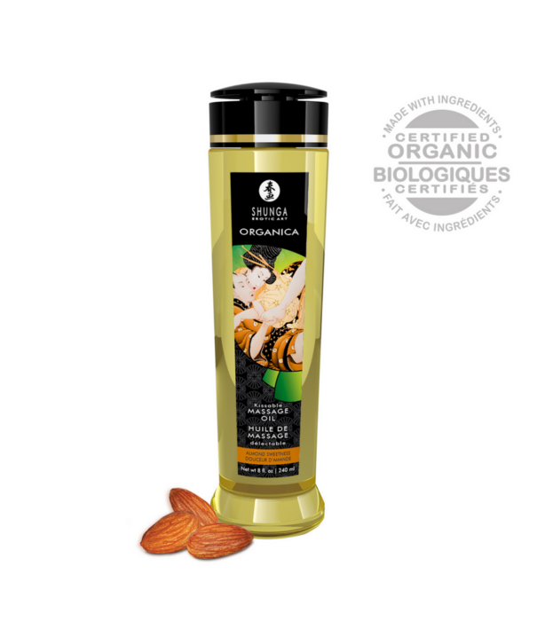 Shunga Organica Massage Olie - Amandel Zoetheid - 8 fl oz / 240 ml