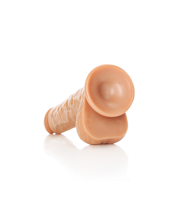 RealRock by Shots Rechtdoor Realistische Dildo met Ballen en Zuignap - 7 / 18 cm