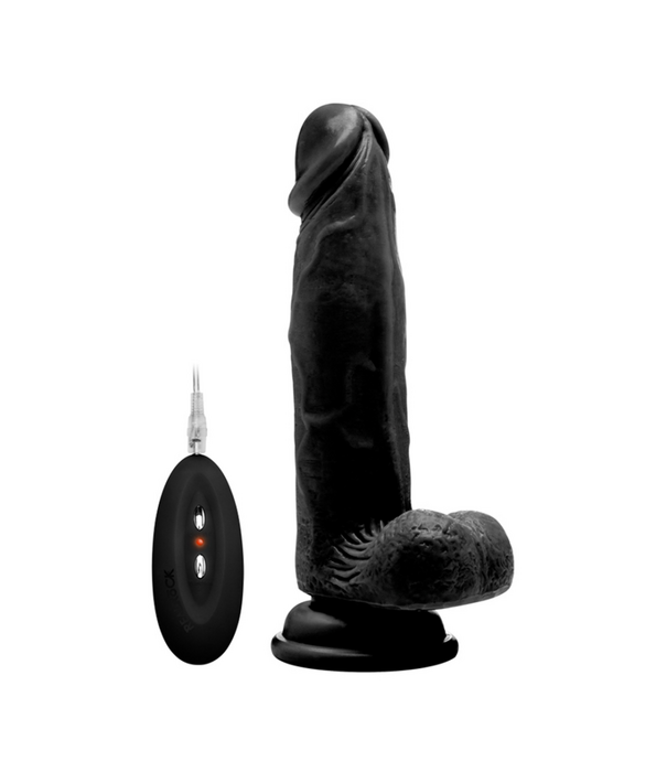 RealRock by Shots Vibrerende Realistische Cock met Scrotum - 8 / 20 cm