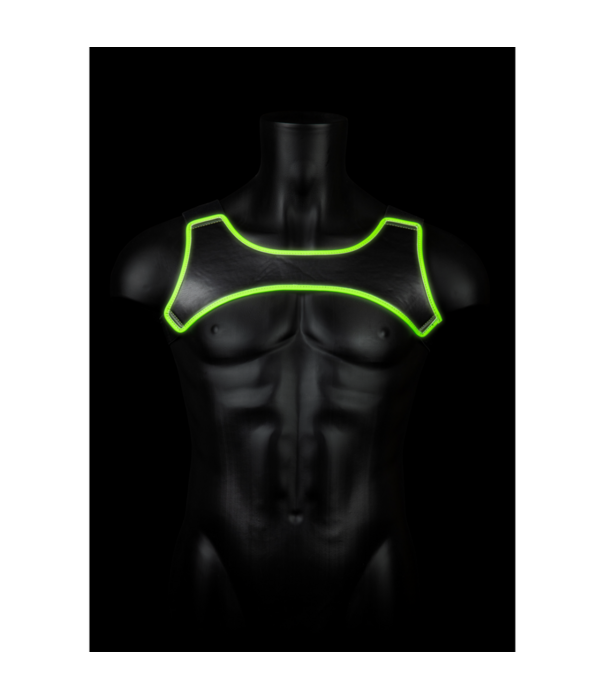 Ouch! by Shots Neopreen Harnas - Glow in the Dark - S/M