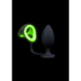 Buttplug met Cockring  Ball Strap - Glow in the Dark