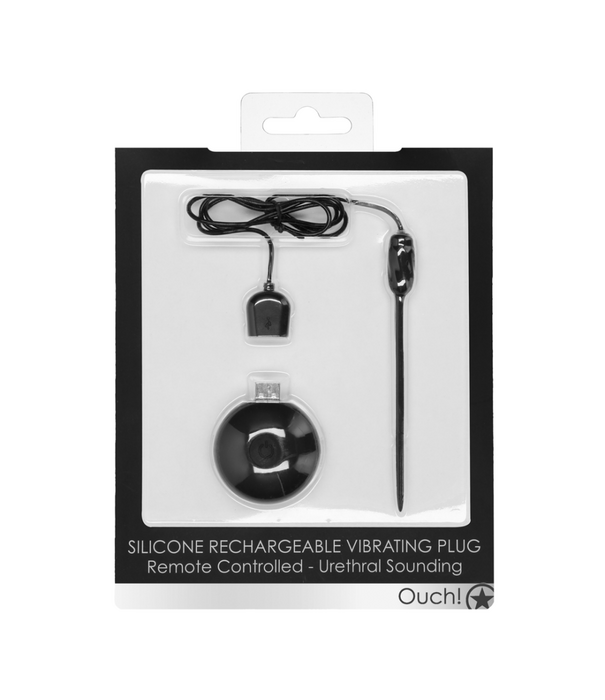 Ouch! by Shots Silicone Oplaadbare Vibrerende Plug met Afstandsbediening