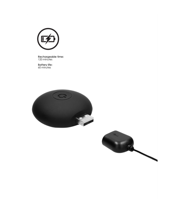 Ouch! by Shots Silicone Oplaadbare Vibrerende Plug met Afstandsbediening