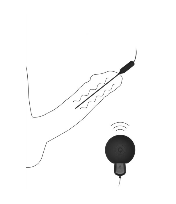 Ouch! by Shots Silicone Oplaadbare Vibrerende Plug met Afstandsbediening
