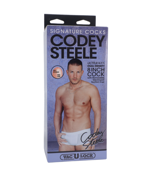 Doc Johnson Codey Steele - Realistic ULTRASKYN Dildo - 8 / 20 cm - Vanille