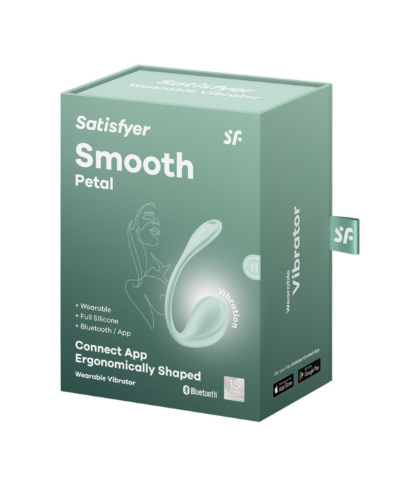 Satisfyer Smooth Petal Connect App - Draagbare Paar Vibrator - Mint