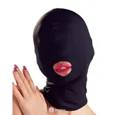 Zwarte masker met mondopening stretch – Bad Kitty