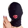 Zwarte masker met mondopening stretch – Bad Kitty