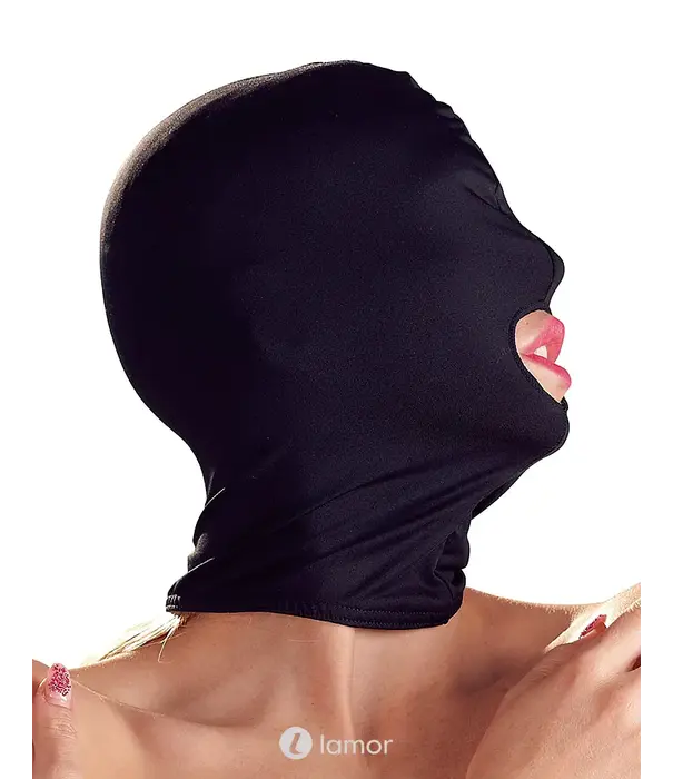 * Bad Kitty Zwarte masker met mondopening stretch – Bad Kitty