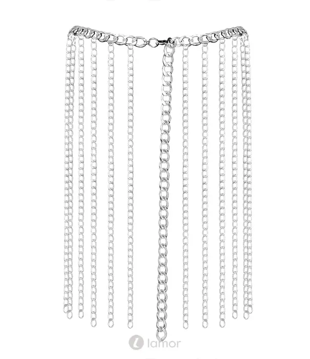 * Bad Kitty Zilveren body ketting als halsketting of rok – Bad Kitty