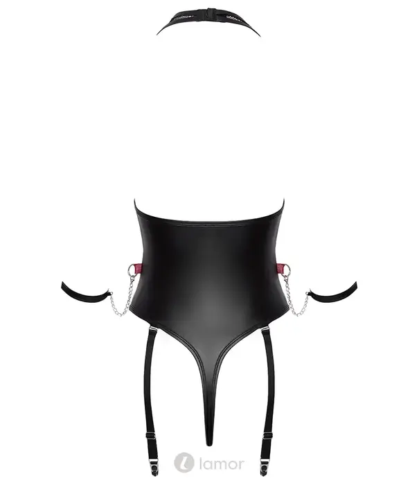 * COTTELLI  Cottelli Bondage ouvert body met boeien en straps zwart