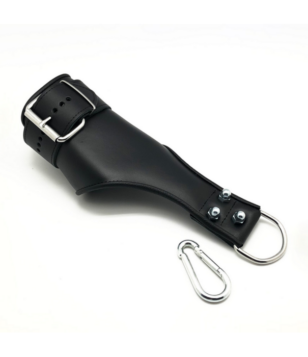 Red Leather Leren Ophanghandboeien - Zwart