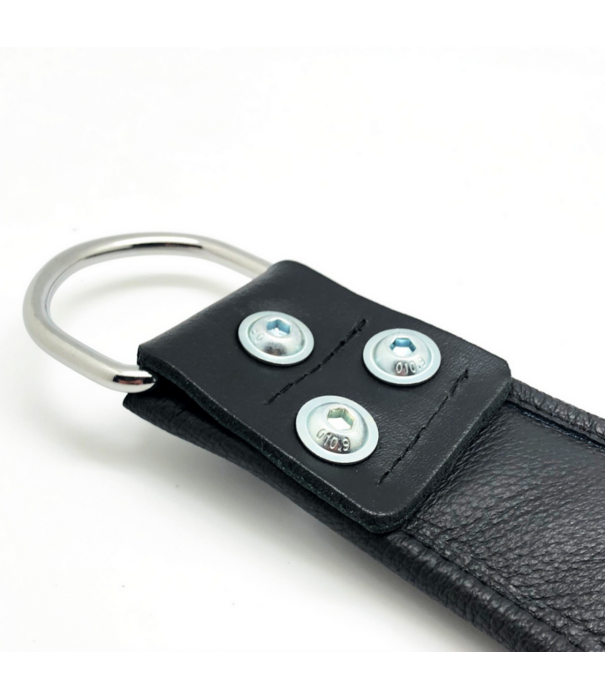 Red Leather Leren Ophanghandboeien - Zwart