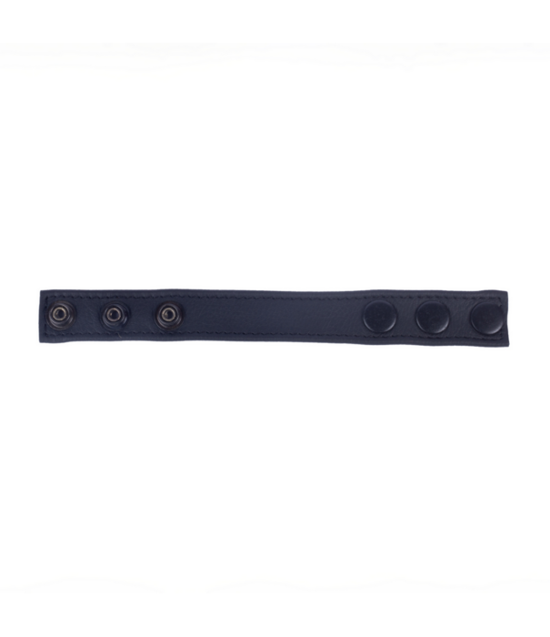 Red Leather Cocky - Verstelbare Leren Cockring - Zwart