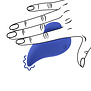 Ergo Grip - Lay On Massager - Blauw