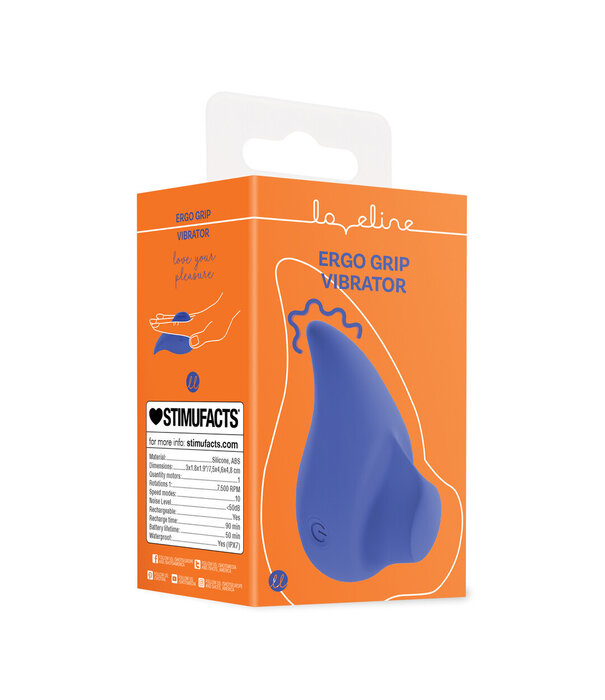 Loveline by Shots Ergo Grip - Lay On Massager - Blauw
