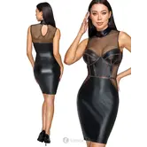 Cottelli PARTY Mattlook Jurk Met Mesh En Corsage Details