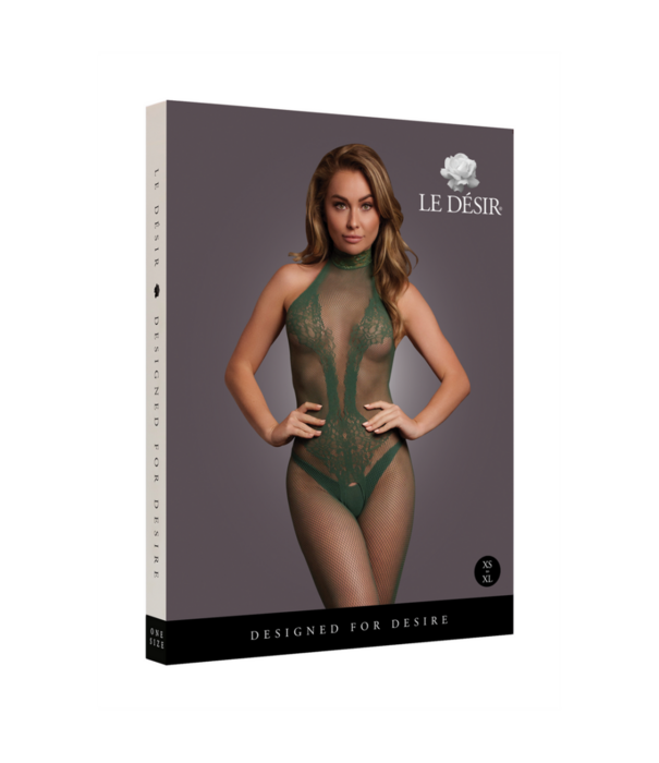 Le Désir by Shots Visnet en Kanten Bodystocking - One Size