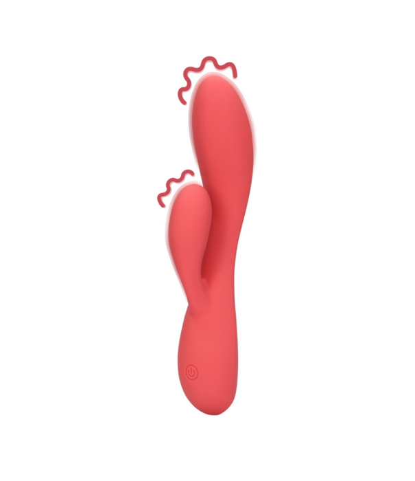 Loveline by Shots Glad Ultra Zachte Silicone Rabbit Vibrator - Astro Dust