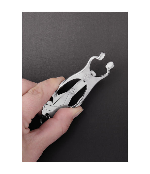 Steel by Shots 2 Squeezer Teaser Clover Tepelklemmen met Ring