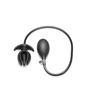 Bad Buoy Anchor - Opblaasbare Siliconen Anale Plug - Zwart