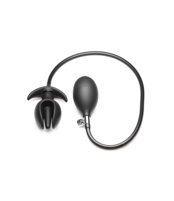 Bad Buoy Anchor - Opblaasbare Siliconen Anale Plug - Zwart