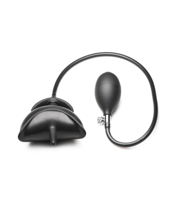 Bad Buoy Anchor - Opblaasbare Siliconen Anale Plug - Zwart