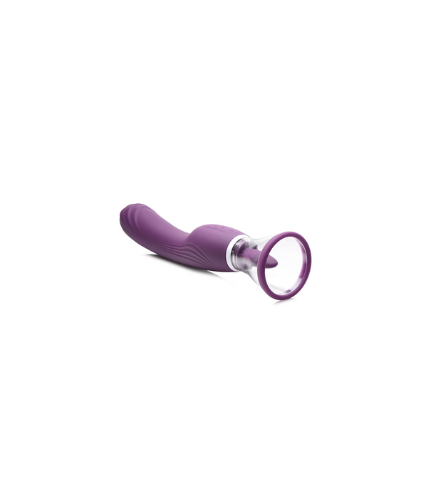 Lickgasm - 8x Licking en Sucking Vibrator - Paars