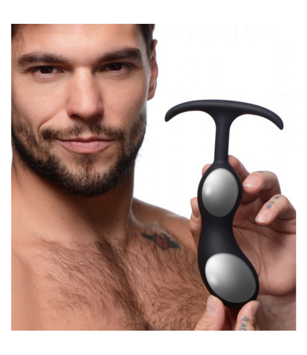 Premium Silicone Weighted Prostate Plug - Large Premium Siliconen Gewogen Prostaat Plug - Groot