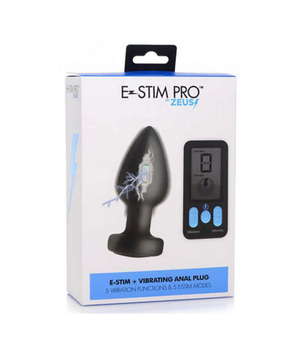 E-Stim Pro - Siliconen Vibrerende Anale Plug + Afstandsbediening