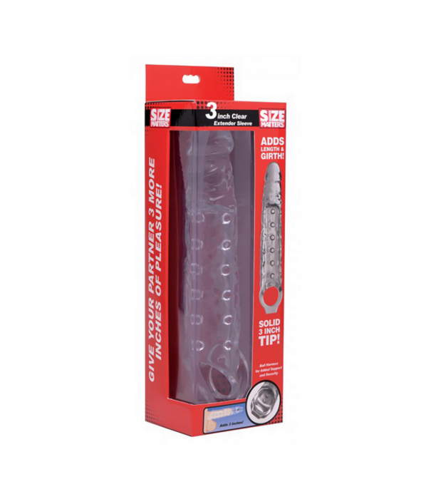 Transparante Penis Sleeve - 3 / 7,5 cm