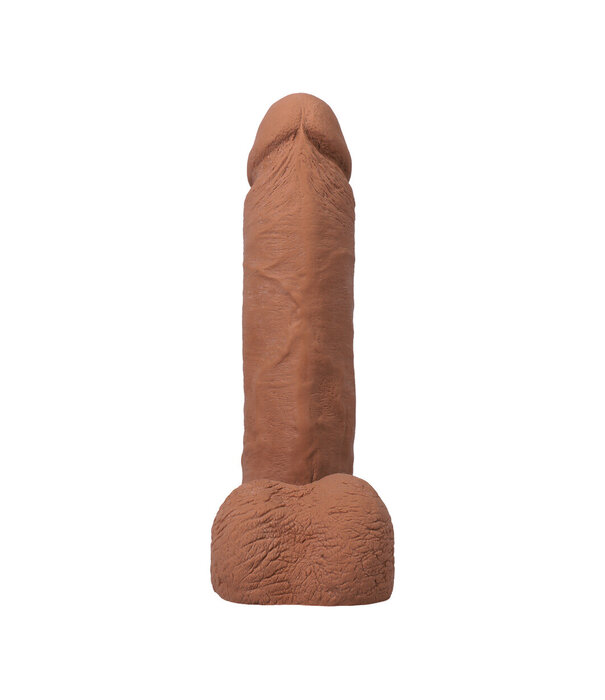 Doc Johnson Realistische Cock met Ballen - Verwijderbare Vac-U-Lock Zuignap - ULTRASKYN - 8 / 21 cm - Karamel