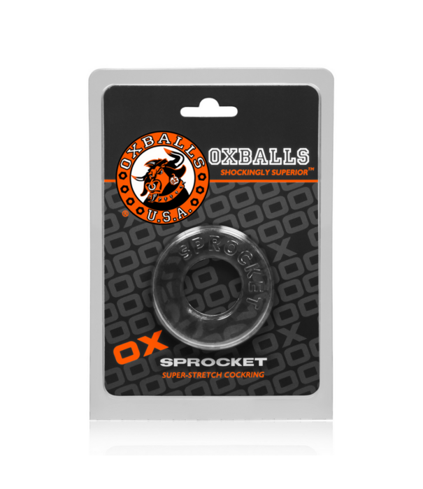 Oxballs Sprocket - No-Roll Comfort Cockring - Doorzichtig