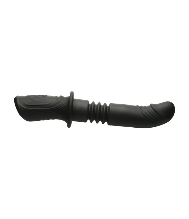 Power Thrust - Duwende Siliconen Vibrator - Zwart