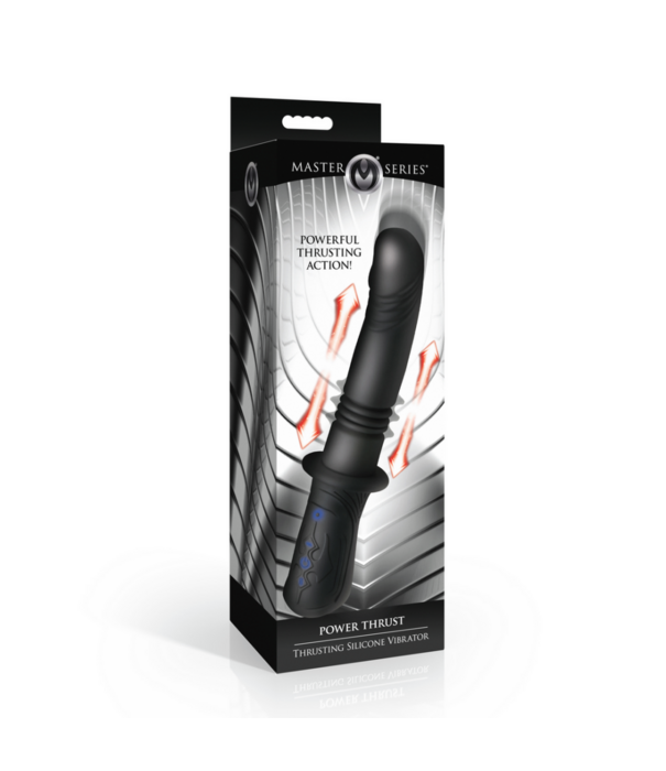 Power Thrust - Duwende Siliconen Vibrator - Zwart