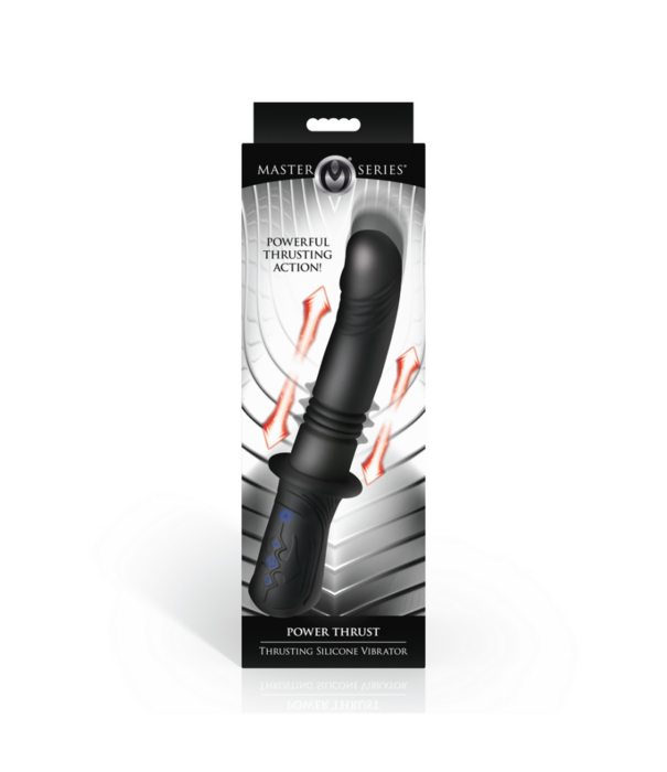 Power Thrust - Duwende Siliconen Vibrator - Zwart
