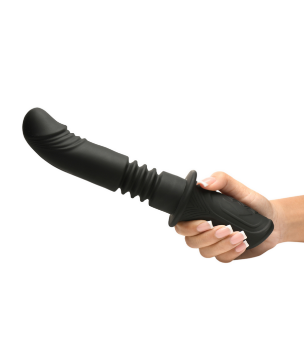 Power Thrust - Duwende Siliconen Vibrator - Zwart