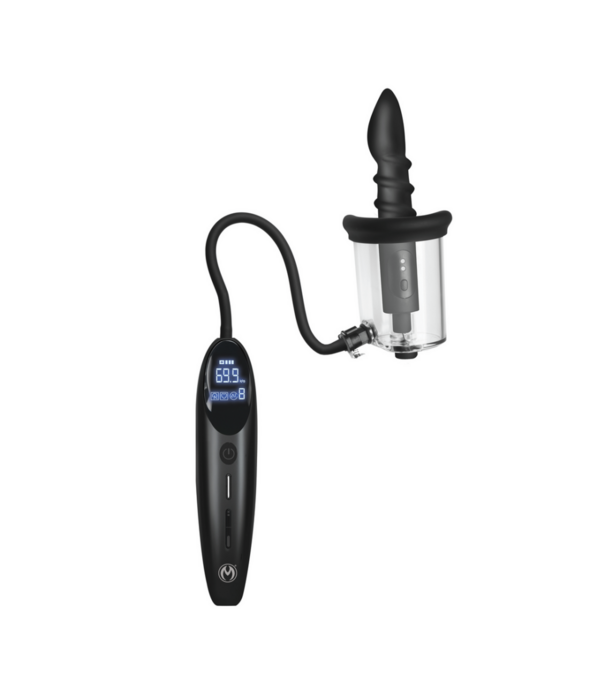 Rosebud Driller Deluxe Set - Vibrerende Silicone Rosebud Pomp - Transparant