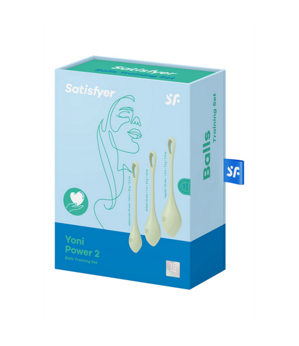 Satisfyer Yoni Power 2 - Kegel Balls Set - Lichtgroen