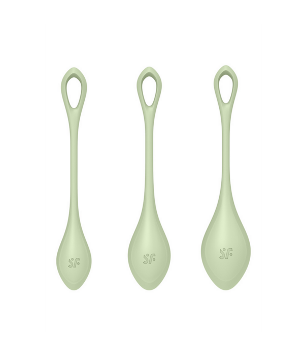 Satisfyer Yoni Power 2 - Kegel Balls Set - Lichtgroen