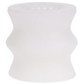Glow Helping Head Silicone - Masturbator Sleeve - Frost / Green Glow