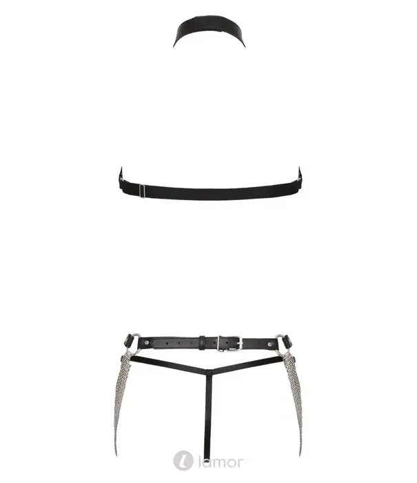* Bad Kitty Bad Kitty Harnas Set Met Kettingen Heupgordel En String
