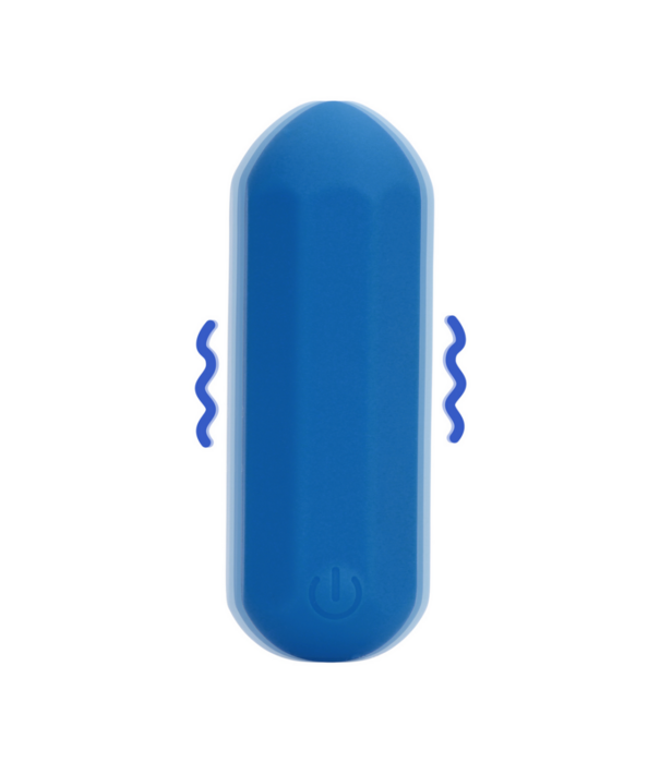 Loveline by Shots Hexagon Vorm Bullet Vibrator - Jetset Blauw